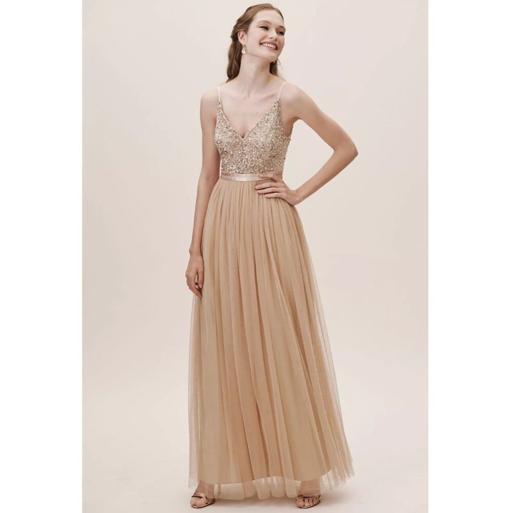 BHLDN Avery Dress in Gold